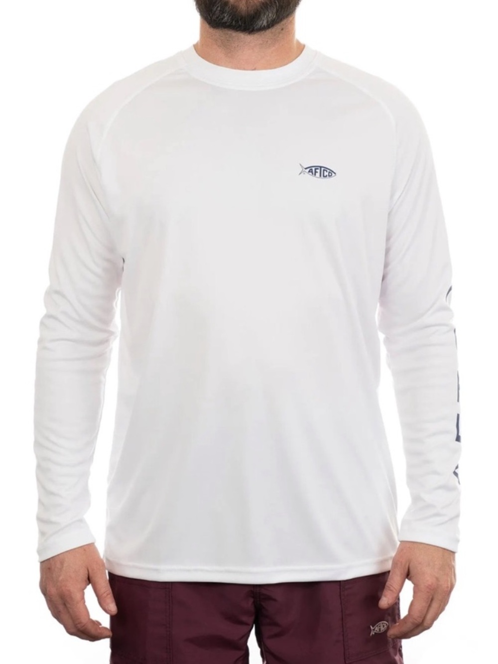 Aftco Samurai LS Sun Protection Shirt - XXL White